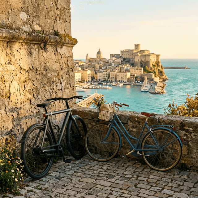 Bici e e-bike a Gaeta, sul mare